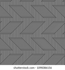 Seamless abstract zigzag lines vector patterns. Vector fashion backdrop in vintage style