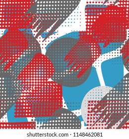 Seamless abstraction. A disorderly pattern. Background from an oblique grille.