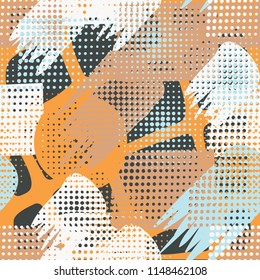 Seamless abstraction. A disorderly pattern. Background from an oblique grille.