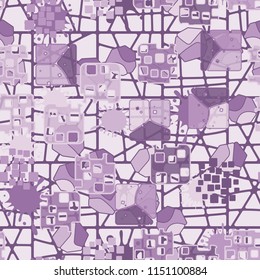 Seamless abstraction on the background of a grid of squares drawn with oblique lines.