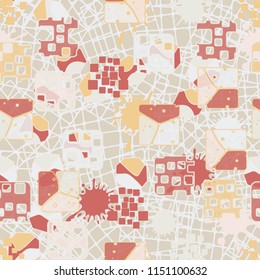 Seamless abstraction on a background of a pattern from chaotically located networks.