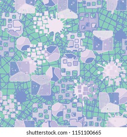 Seamless abstraction on a background of a pattern from chaotically located networks.