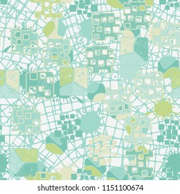 Seamless abstraction on a background of a pattern from chaotically located networks.