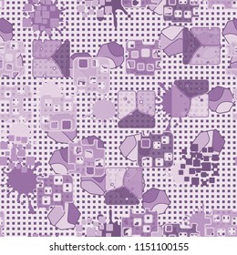 Seamless abstraction on the background of rows consisting of small squares.