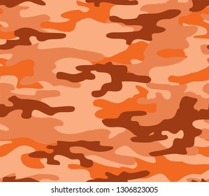 Seamless abstraction pattern Camouflage red modern military classic stains on fabric abstraction with nt vector