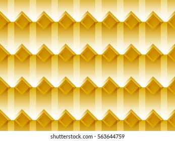 Seamless abstraction. Pattern with squares and transparent shadows in orange colors. Vector illustration