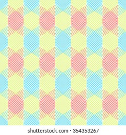 Seamless abstraction vector illustration. Decorative pattern of wavy lines