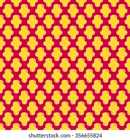 Seamless abstraction vector illustration. Decorative pattern of abstract shapes