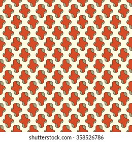 Seamless abstraction vector illustration. Decorative pattern of abstract shapes