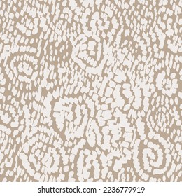 Seamless Aesthetic Contemporary printable seamless pattern with abstract Minimal elegant line brush stroke shapes and line in nude colors. Pastel boho background in minimalist mid century style vector