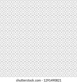 Seamless African Adinkra pattern. Hand stamp printing. National ritual black and white symbols.
