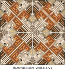 Seamless African background hand-drawn. Texture for printing on fabric, wallpaper, posters, website design.