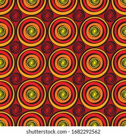 Diseño de círculo africano transparente para impresión textil y de tejidos