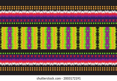 Seamless African, fabric patterns. Can be printed and used as carpets, backgrounds, textiles, fabrics, apparel, and other textile products. Vector style weaving concept.
