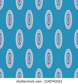 Patrón de diseño de óvalos africanos impecables para la impresión textil y de tejidos