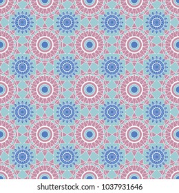 Seamless African pattern in color