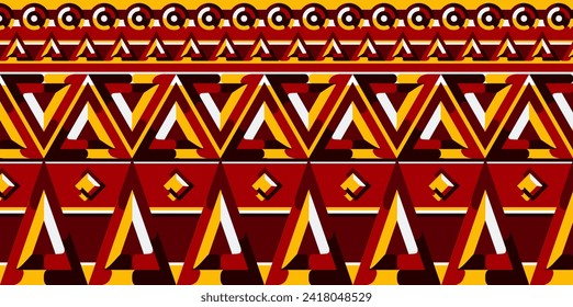 diseño de patrones africanos impecable.  puede utilizarse para diversos fines. incluidos los anuncios, fondo, arte mural, moda, telas, textiles y más