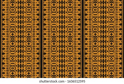 Seamless African pattern. Ethnic carpet with chevrons. Tribal vector ornament. Aztec style. Geometric mosaic on the tile, majolica. Ancient interior. Modern rug. Geo print on textile. Kente Cloth.