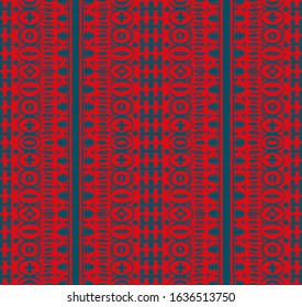Seamless African pattern. Ethnic carpet with chevrons. Tribal vector ornament. Aztec style. Geometric mosaic on the tile, majolica. Ancient interior. Modern rug. Geo print on textile. Kente Cloth.