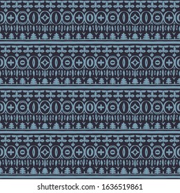 Seamless African pattern. Ethnic carpet with chevrons. Tribal vector ornament. Aztec style. Geometric mosaic on the tile, majolica. Ancient interior. Modern rug. Geo print on textile. Kente Cloth.