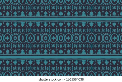 Seamless African pattern. Ethnic carpet with chevrons. Tribal vector ornament. Aztec style. Geometric mosaic on the tile, majolica. Ancient interior. Modern rug. Geo print on textile. Kente Cloth.