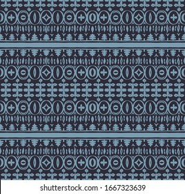 Seamless African pattern. Ethnic carpet with chevrons. Tribal vector ornament. Aztec style. Geometric mosaic on the tile, majolica. Ancient interior. Modern rug. Geo print on textile. Kente Cloth.