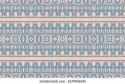 Seamless African pattern. Ethnic carpet with chevrons. Tribal vector ornament. Aztec style. Geometric mosaic on the tile, majolica. Ancient interior. Modern rug. Geo print on textile. Kente Cloth.