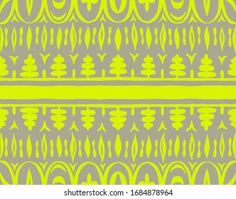 Nahtloses afrikanisches Muster. Ethnischer Teppich mit Chevronen. Tribal Vektorillustration Ornament. Aztec-Stil. Geometrisches Mosaik auf der Kachel, Majolika. Altes Interieur. Moderner Teppich. Geodruck auf Textilien. Kente Tuch.