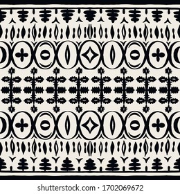 Patrón africano sin problemas. Alfombra étnica con chevrons.Ornamento vectorial tribal. Estilo azteca. Mosaico geométrico en la pieza, majólica. Interior antiguo. Alfombra moderna. Impresión geográfica en textiles. Ropa Kente.