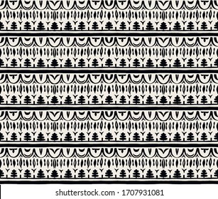 Seamless African pattern. Ethnic carpet with chevrons. Tribal vector ornament. Aztec style. Geometric mosaic on the tile, majolica. Ancient interior. Modern rug. Geo print on textile. Kente Cloth.