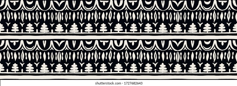 Seamless African pattern. Ethnic carpet with chevrons. Tribal vector ornament. Aztec style. Geometric mosaic on the tile, majolica. Ancient interior. Modern rug. Geo print on textile. Kente Cloth.