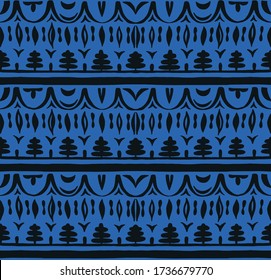 Seamless African pattern. Ethnic carpet with chevrons. Tribal vector ornament. Aztec style. Geometric mosaic on the tile, majolica. Ancient interior. Modern rug. Geo print on textile. Kente Cloth.