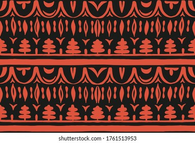 Patrón africano sin problemas. Alfombra étnica con chevrones. Ornamento vectorial tribal. Estilo azteca. Mosaico geométrico en la baldosa, majólica. Interior antiguo. Alfombra moderna. Impresión geográfica sobre textiles. Kente Cloth.