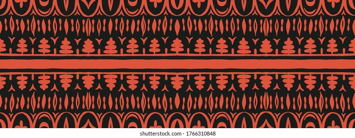 Patrón africano sin problemas. Alfombra étnica con chevrones. Ornamento vectorial tribal. Estilo azteca. Mosaico geométrico en la baldosa, majólica. Interior antiguo. Alfombra moderna. Impresión geográfica sobre textiles. Kente Cloth.