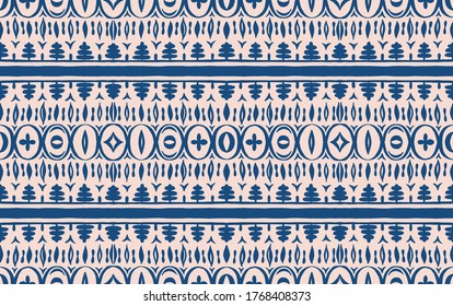 Seamless African pattern. Ethnic carpet with chevrons. Tribal vector ornament. Aztec style. Geometric mosaic on the tile, majolica. Ancient interior. Modern rug. Geo print on textile. Kente Cloth.