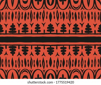 Patrón africano sin problemas. Alfombra étnica con chevrones. Ornamento vectorial tribal. Estilo azteca. Mosaico geométrico en la baldosa, majólica. Interior antiguo. Alfombra moderna. Impresión geográfica sobre textiles. Kente Cloth.