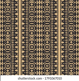 Seamless African pattern. Ethnic carpet with chevrons. Tribal vector ornament. Aztec style. Geometric mosaic on the tile, majolica. Ancient interior. Modern rug. Geo print on textile. Kente Cloth.