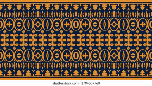 Patrón africano sin problemas. Alfombra étnica con chevrones. Ornamento vectorial tribal. Estilo azteca. Mosaico geométrico en la baldosa, majólica. Interior antiguo. Alfombra moderna. Impresión geográfica sobre textiles. Kente Cloth.