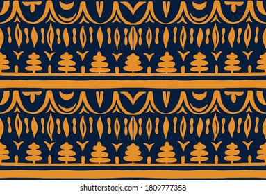 Seamless African pattern. Ethnic carpet with chevrons. Tribal vector ornament. Aztec style. Geometric mosaic on the tile, majolica. Ancient interior. Modern rug. Geo print on textile. Kente Cloth.