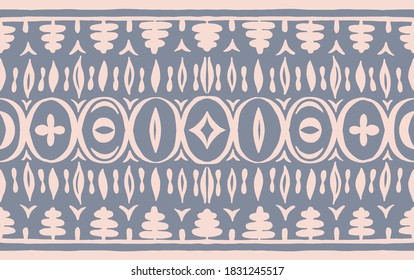 Seamless African pattern. Ethnic carpet with chevrons. Tribal vector ornament. Aztec style. Geometric mosaic on the tile, majolica. Ancient interior. Modern rug. Geo print on textile. Kente Cloth.