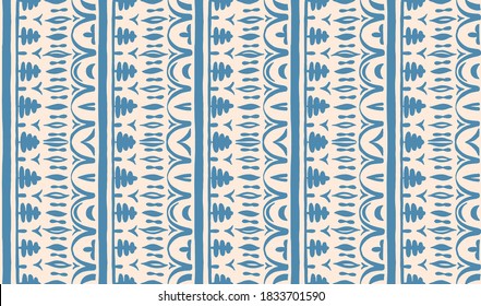 Seamless African pattern. Ethnic carpet with chevrons. Tribal vector ornament. Aztec style. Geometric mosaic on the tile, majolica. Ancient interior. Modern rug. Geo print on textile. Kente Cloth.
