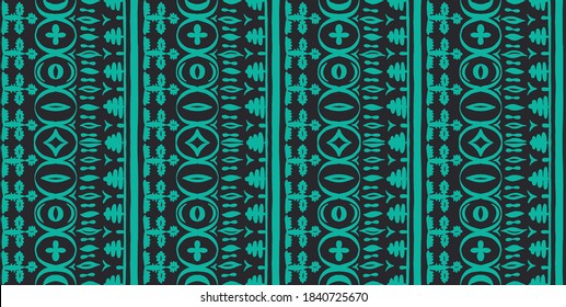 Seamless African pattern. Ethnic carpet with chevrons. Tribal vector ornament. Aztec style. Geometric mosaic on the tile, majolica. Ancient interior. Modern rug. Geo print on textile. Kente Cloth.