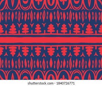 Seamless African pattern. Ethnic carpet with chevrons. Tribal vector ornament. Aztec style. Geometric mosaic on the tile, majolica. Ancient interior. Modern rug. Geo print on textile. Kente Cloth.
