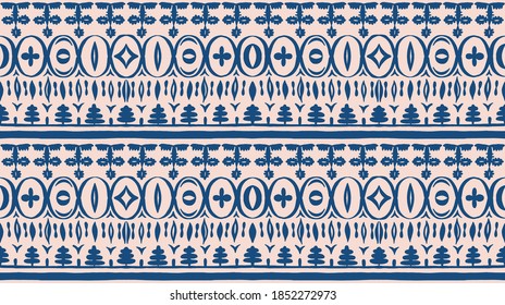 Seamless African pattern. Ethnic carpet with chevrons. Tribal vector ornament. Aztec style. Geometric mosaic on the tile, majolica. Ancient interior. Modern rug. Geo print on textile. Kente Cloth.