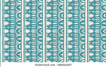 Seamless African pattern. Ethnic carpet with chevrons. Tribal vector ornament. Aztec style. Geometric mosaic on the tile, majolica. Ancient interior. Modern rug. Geo print on textile. Kente Cloth.