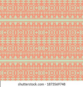 Seamless African pattern. Ethnic carpet with chevrons. Tribal vector ornament. Aztec style. Geometric mosaic on the tile, majolica. Ancient interior. Modern rug. Geo print on textile. Kente Cloth.