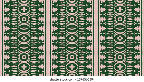 Seamless African pattern. Ethnic carpet with chevrons. Tribal vector ornament. Aztec style. Geometric mosaic on the tile, majolica. Ancient interior. Modern rug. Geo print on textile. Kente Cloth.