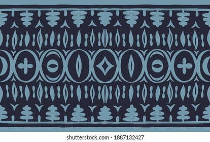 Seamless African pattern. Ethnic carpet with chevrons. Tribal vector ornament. Aztec style. Geometric mosaic on the tile, majolica. Ancient interior. Modern rug. Geo print on textile. Kente Cloth.