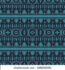 Patrón africano sin problemas. Alfombra étnica con chevrones. Ornamento vectorial tribal. Estilo azteca. Mosaico geométrico en la baldosa, majólica. Interior antiguo. Alfombra moderna. Impresión geográfica sobre textiles. Kente Cloth.
