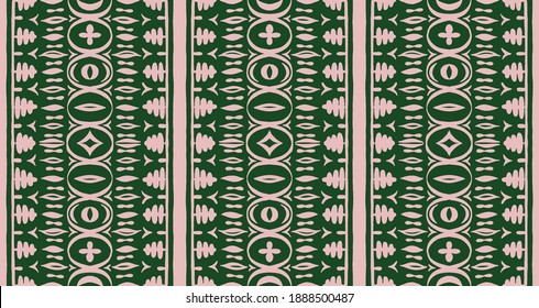 Seamless African pattern. Ethnic carpet with chevrons. Tribal vector ornament. Aztec style. Geometric mosaic on the tile, majolica. Ancient interior. Modern rug. Geo print on textile. Kente Cloth.